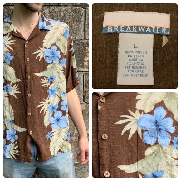 Breakwater - Floral Button-Up - Picture 4 of 4